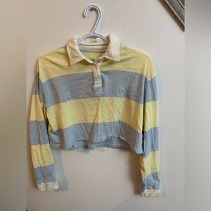 Twik by Simons stripes cropped longsleeve size small